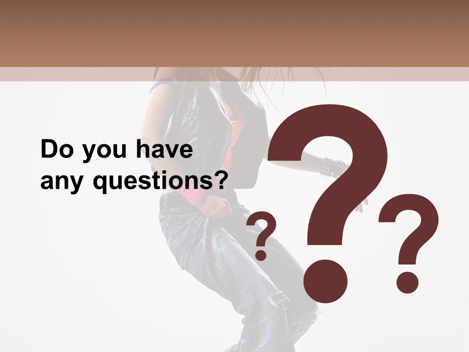 Fashion Posing Human PowerPoint Template