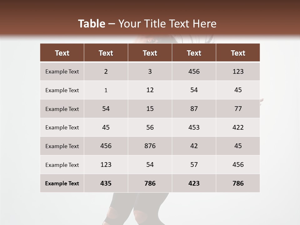 Elegance Feminine Person PowerPoint Template