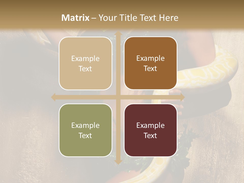 Posing Green Albino PowerPoint Template