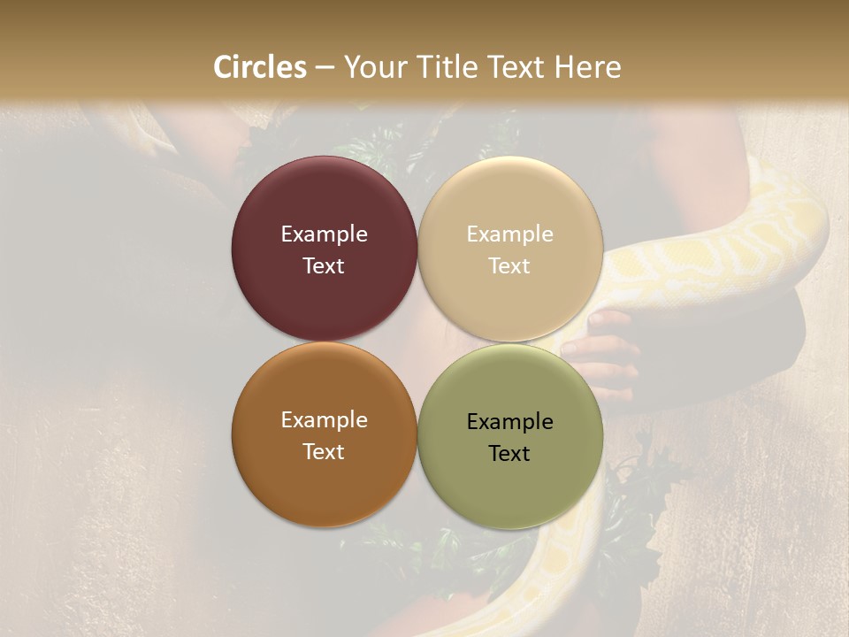 Posing Green Albino PowerPoint Template