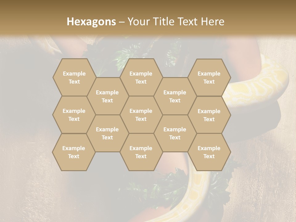 Posing Green Albino PowerPoint Template