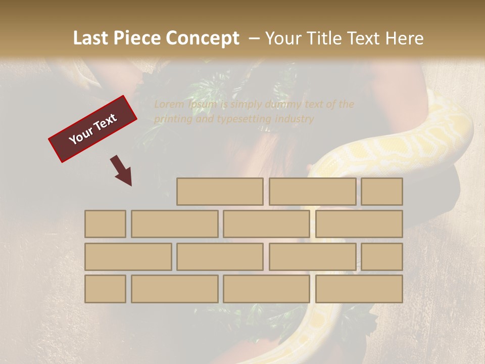 Posing Green Albino PowerPoint Template