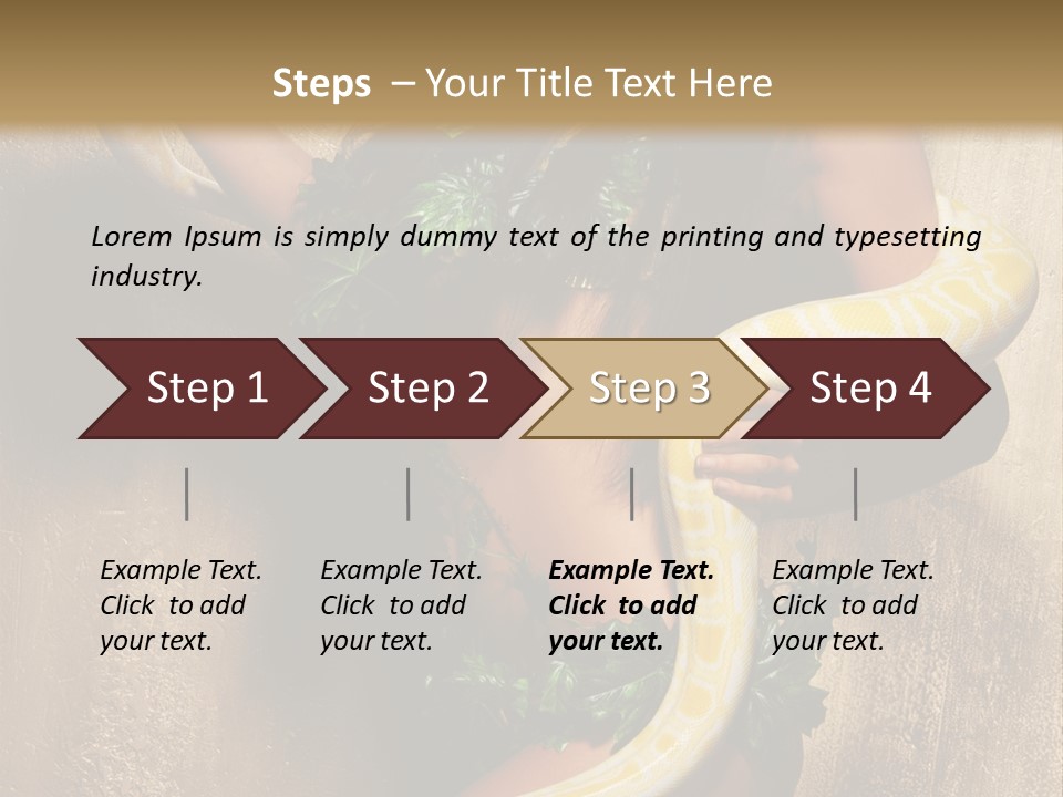Posing Green Albino PowerPoint Template