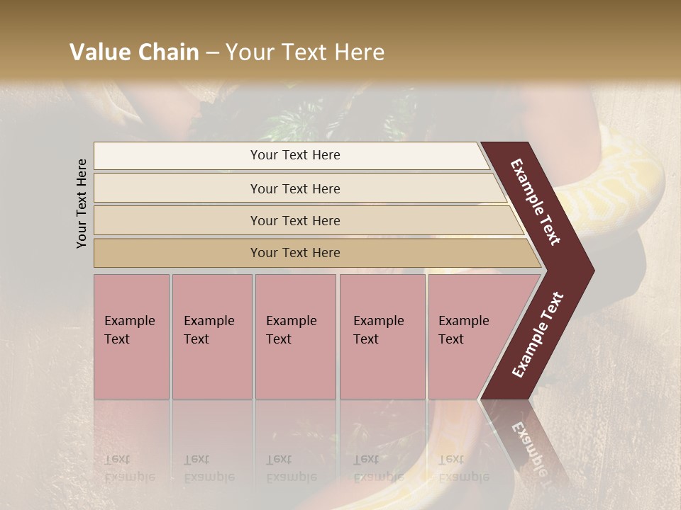 Posing Green Albino PowerPoint Template