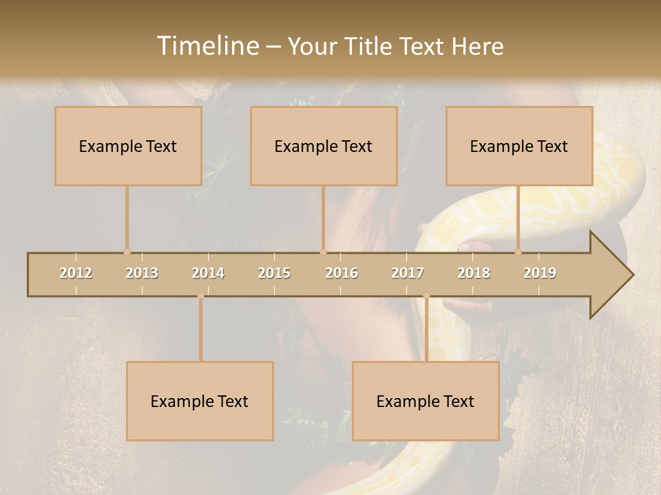 Posing Green Albino PowerPoint Template