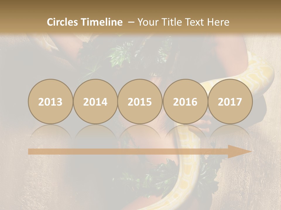 Posing Green Albino PowerPoint Template