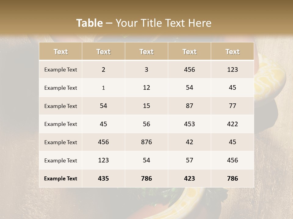 Posing Green Albino PowerPoint Template