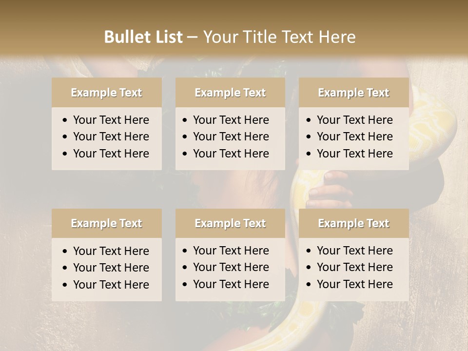 Posing Green Albino PowerPoint Template