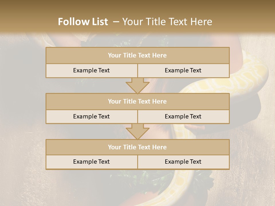 Posing Green Albino PowerPoint Template