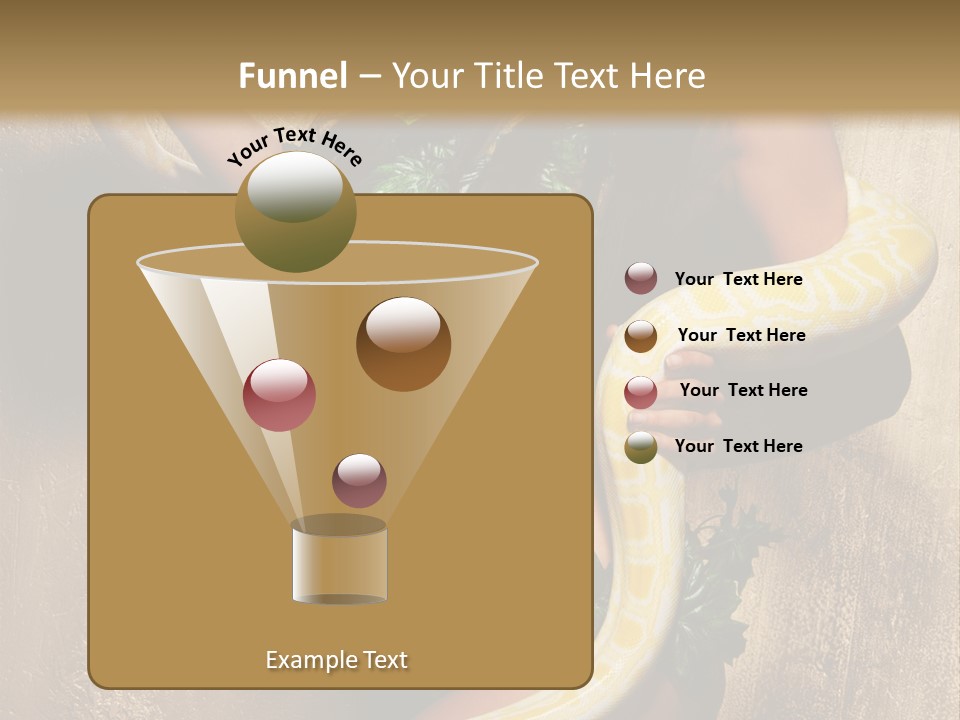 Posing Green Albino PowerPoint Template