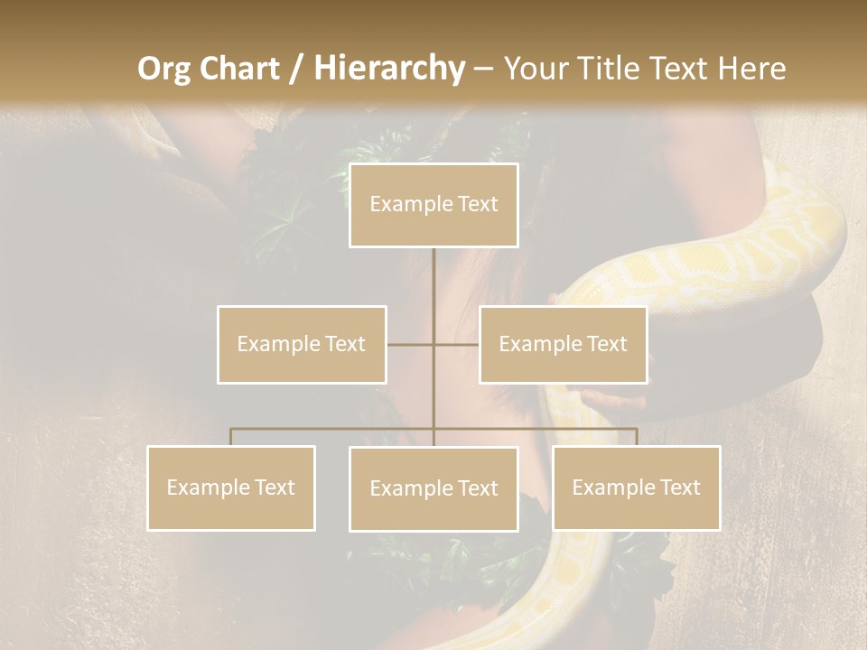 Posing Green Albino PowerPoint Template