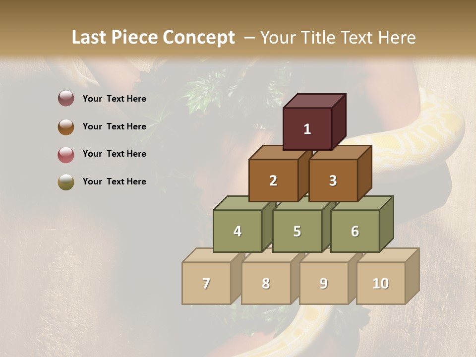 Posing Green Albino PowerPoint Template