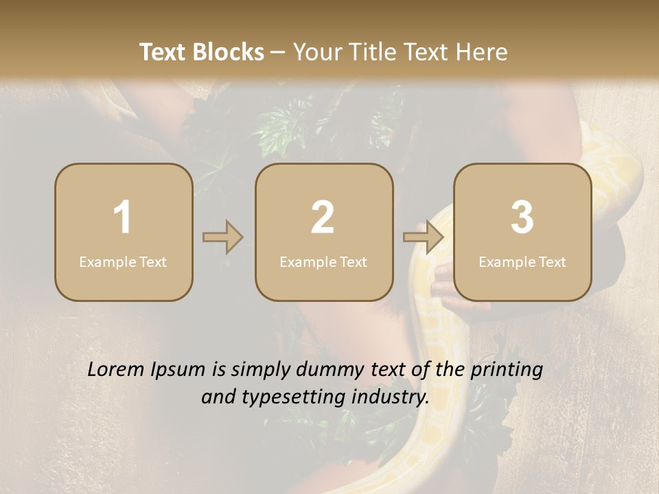 Posing Green Albino PowerPoint Template