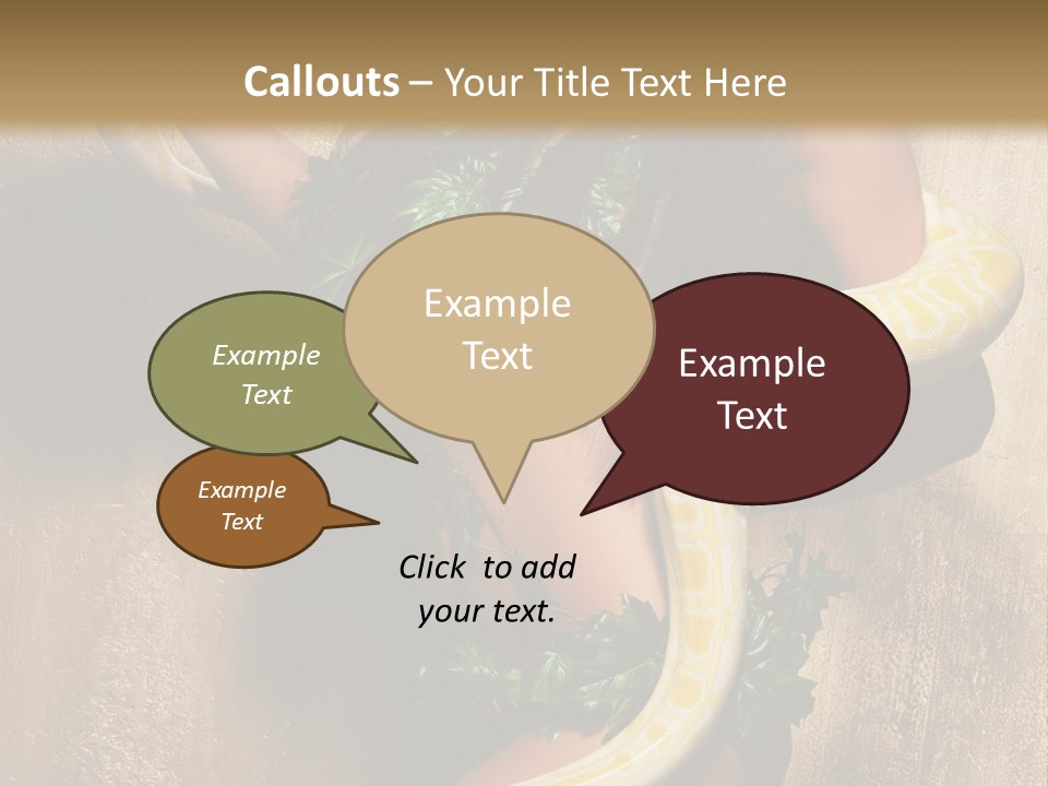 Posing Green Albino PowerPoint Template