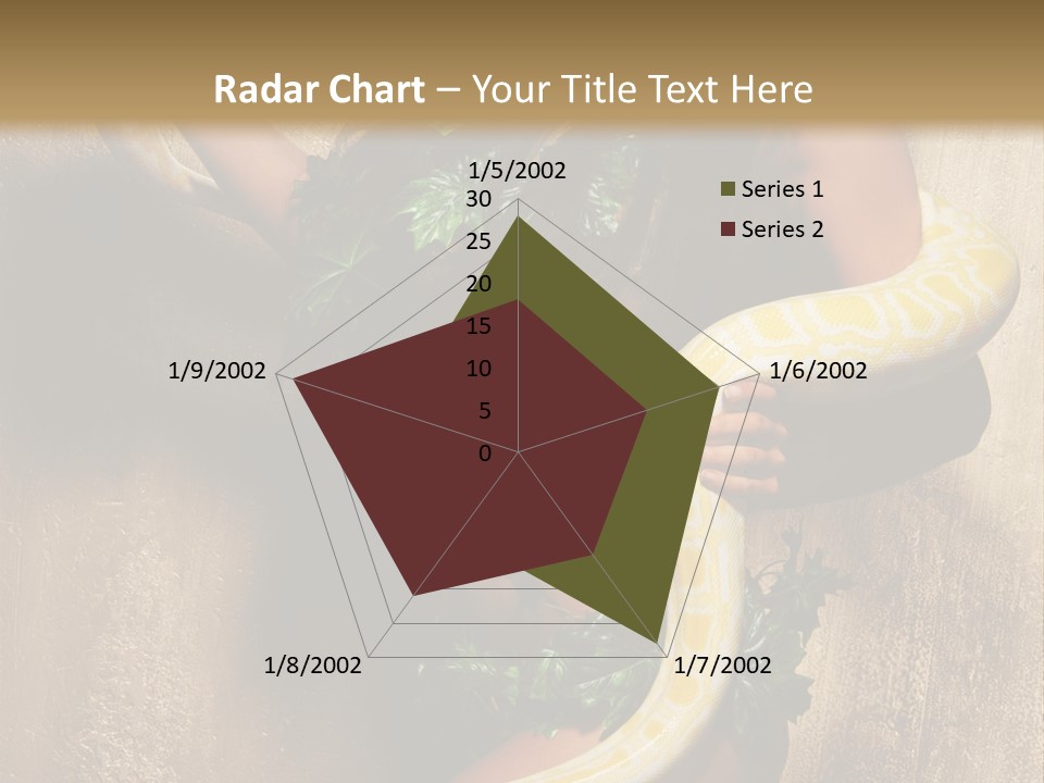Posing Green Albino PowerPoint Template