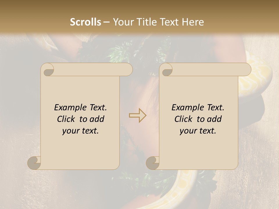 Posing Green Albino PowerPoint Template