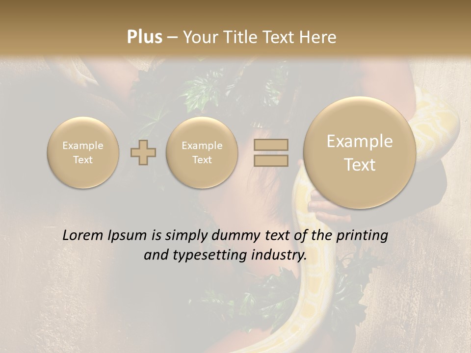 Posing Green Albino PowerPoint Template