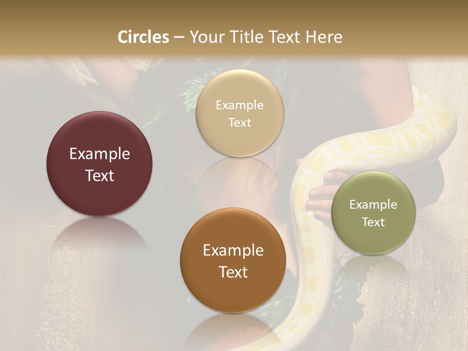 Posing Green Albino PowerPoint Template