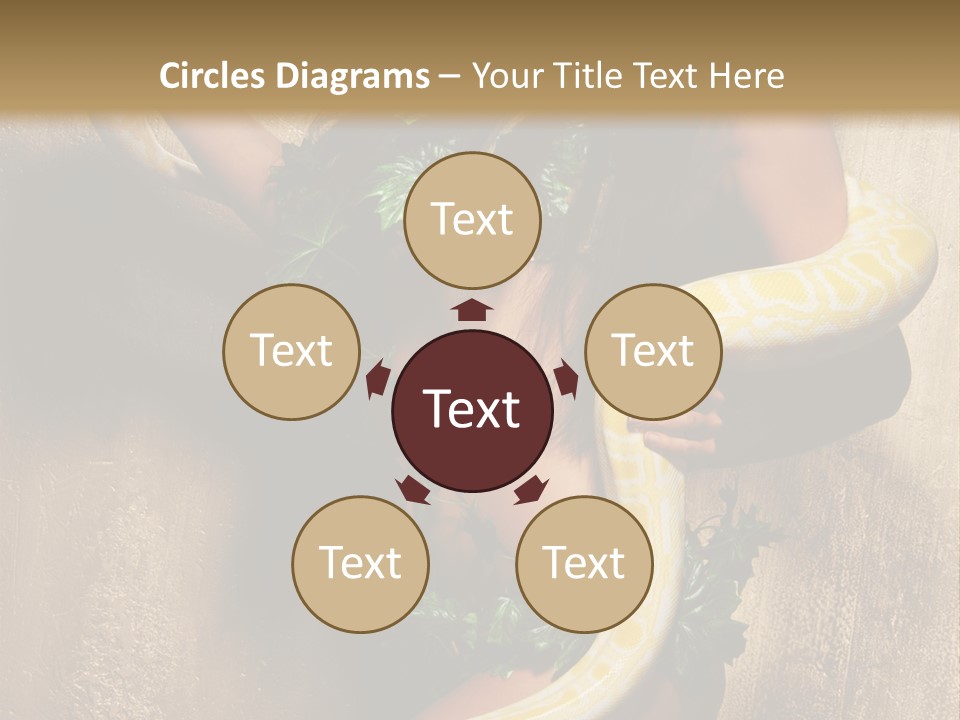 Posing Green Albino PowerPoint Template