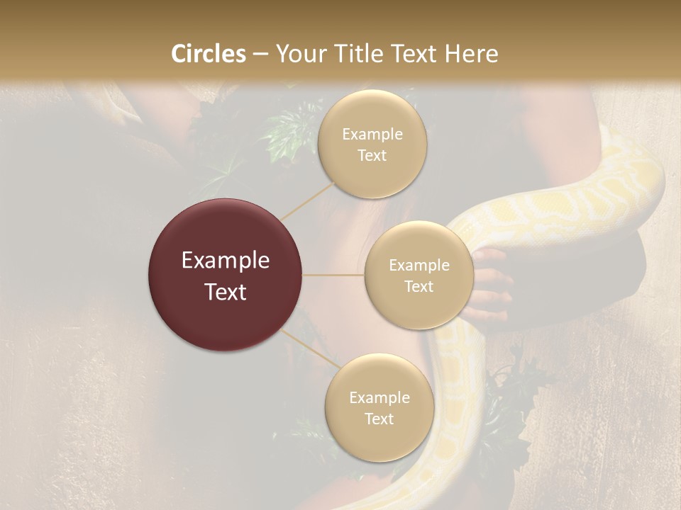 Posing Green Albino PowerPoint Template