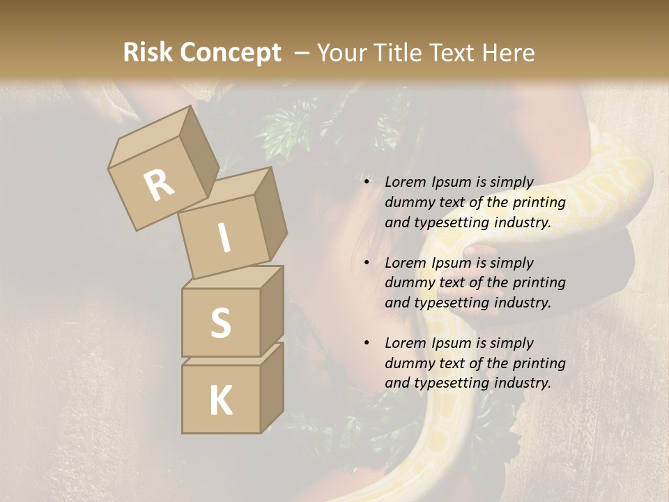 Posing Green Albino PowerPoint Template