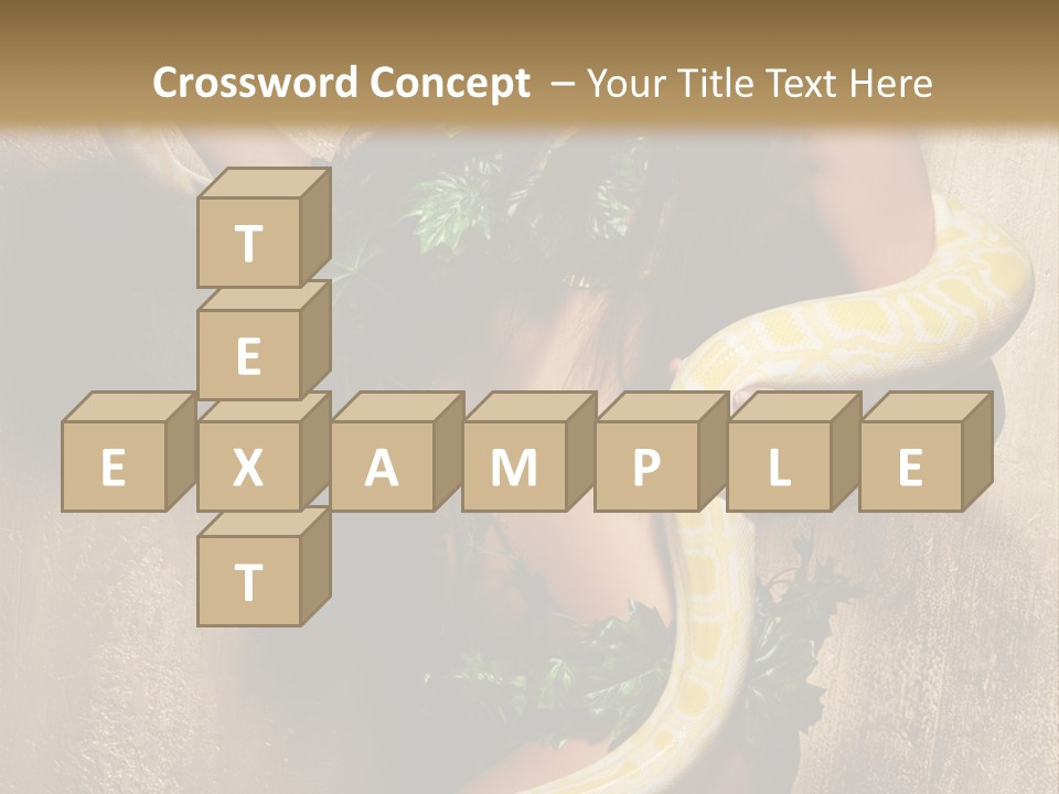 Posing Green Albino PowerPoint Template