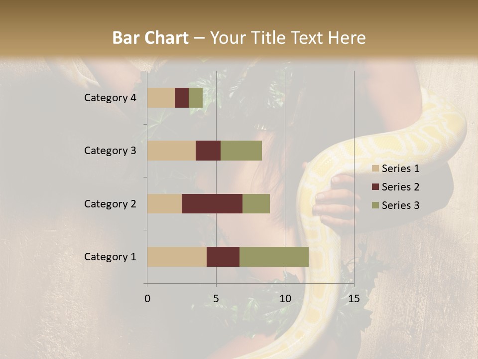 Posing Green Albino PowerPoint Template