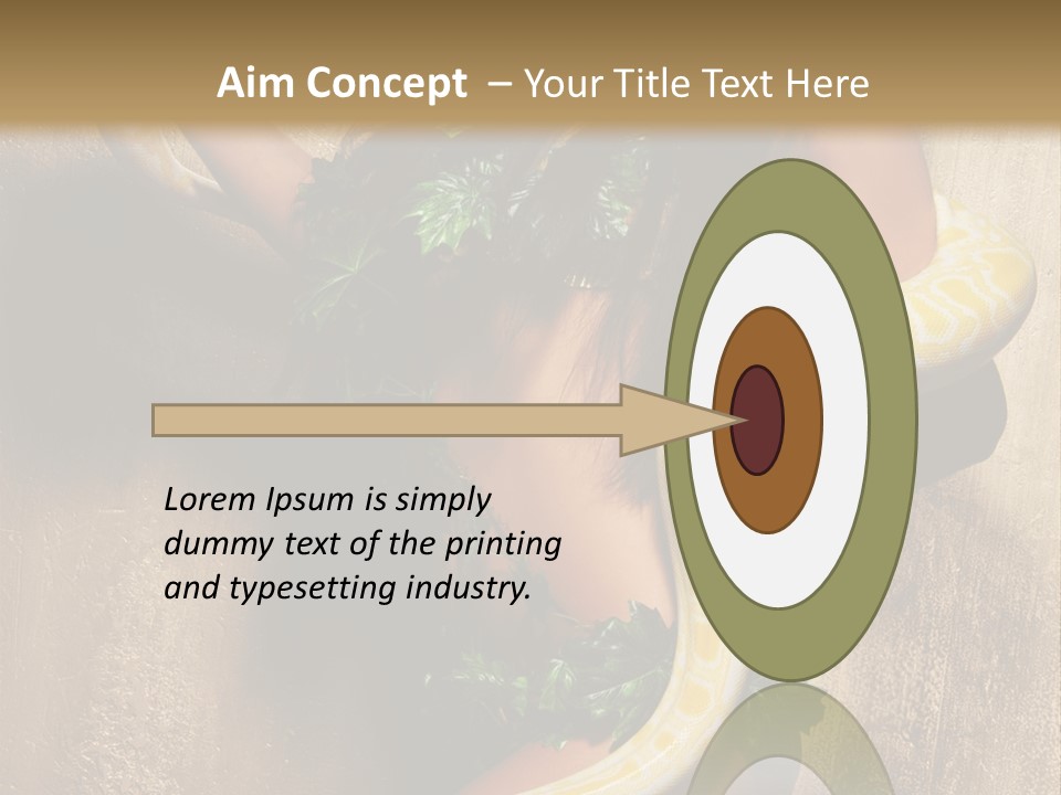 Posing Green Albino PowerPoint Template