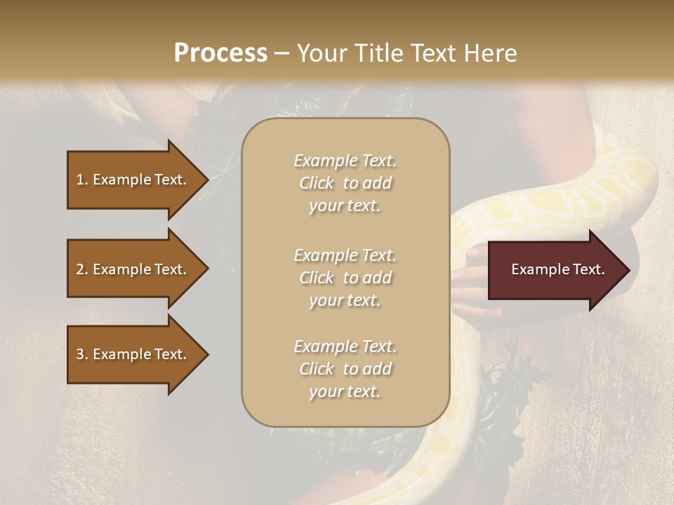 Posing Green Albino PowerPoint Template