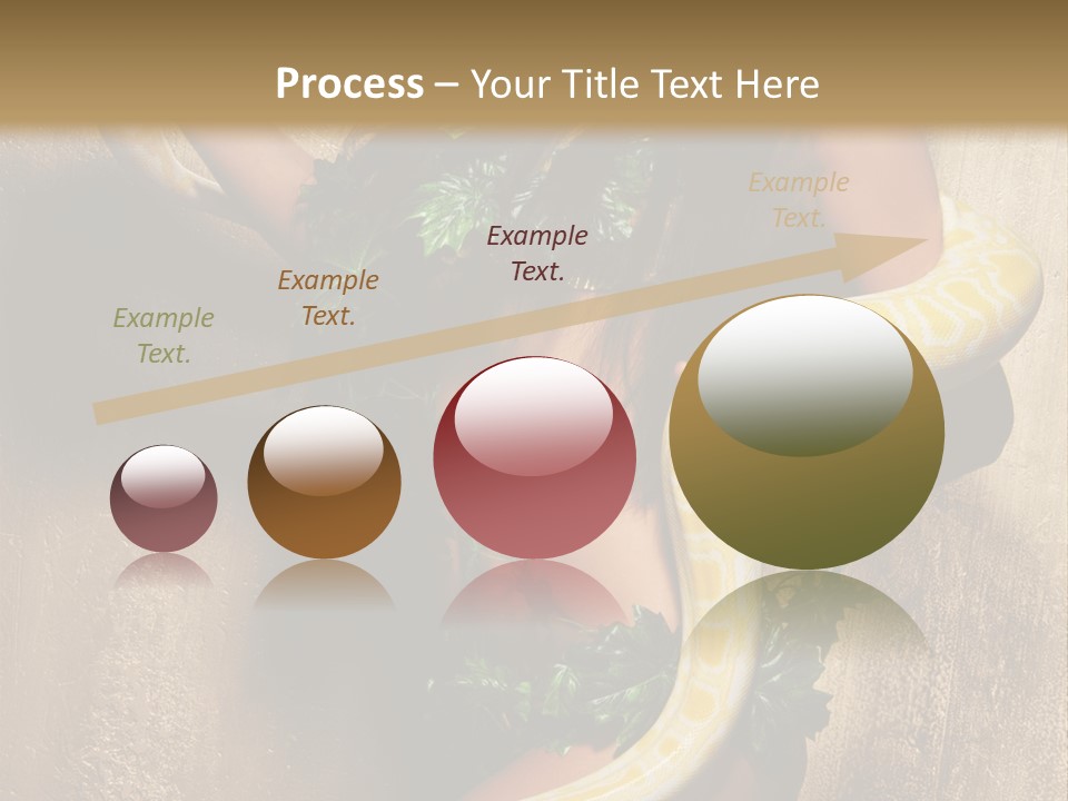 Posing Green Albino PowerPoint Template