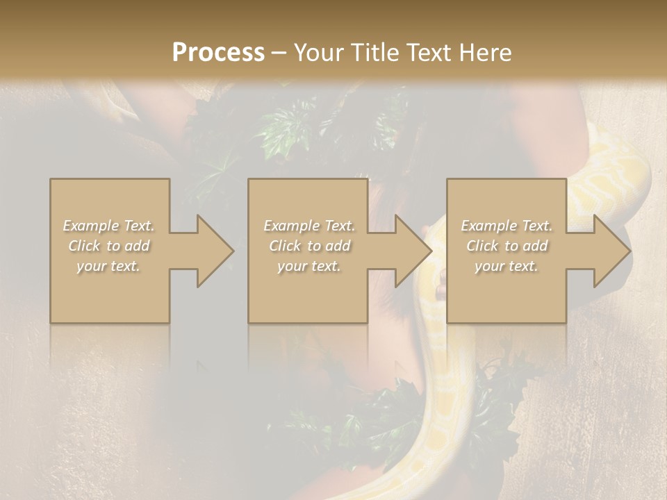 Posing Green Albino PowerPoint Template