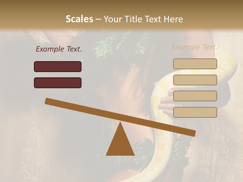 Posing Green Albino PowerPoint Template