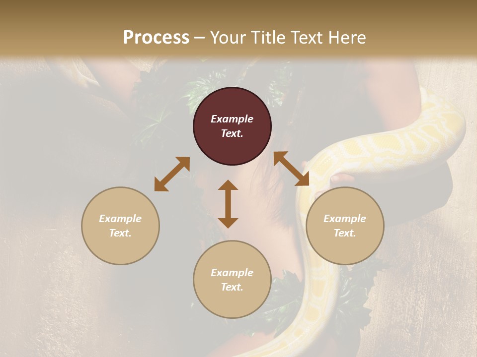 Posing Green Albino PowerPoint Template