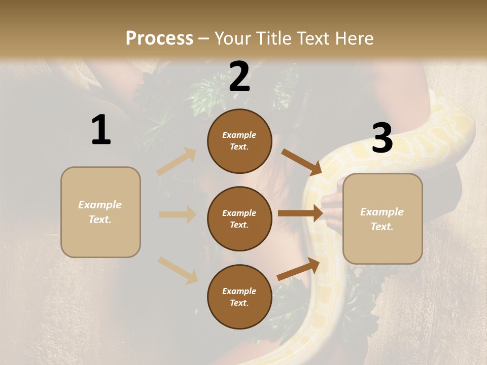 Posing Green Albino PowerPoint Template