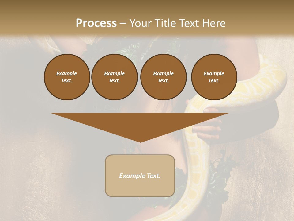 Posing Green Albino PowerPoint Template