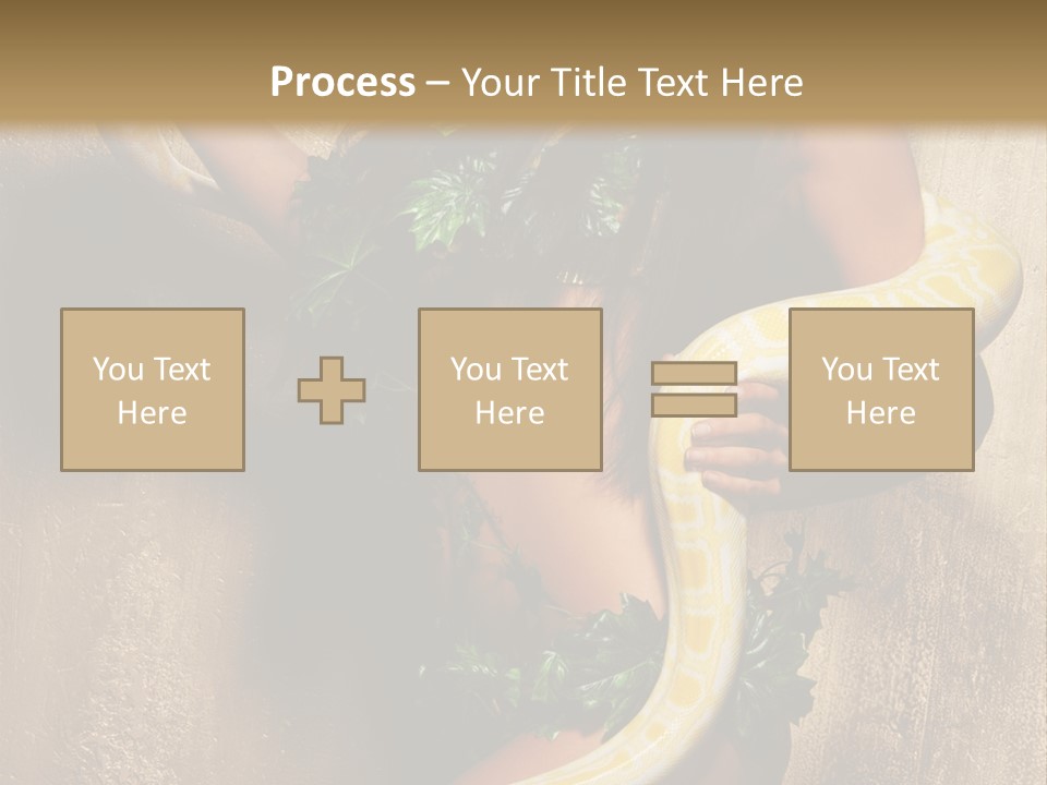 Posing Green Albino PowerPoint Template