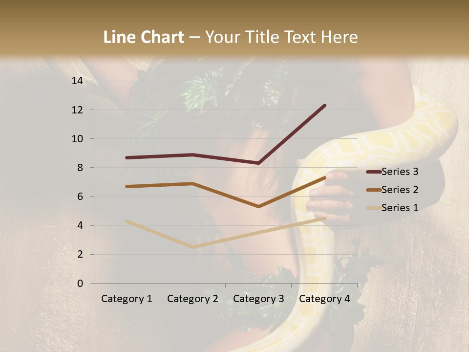 Posing Green Albino PowerPoint Template