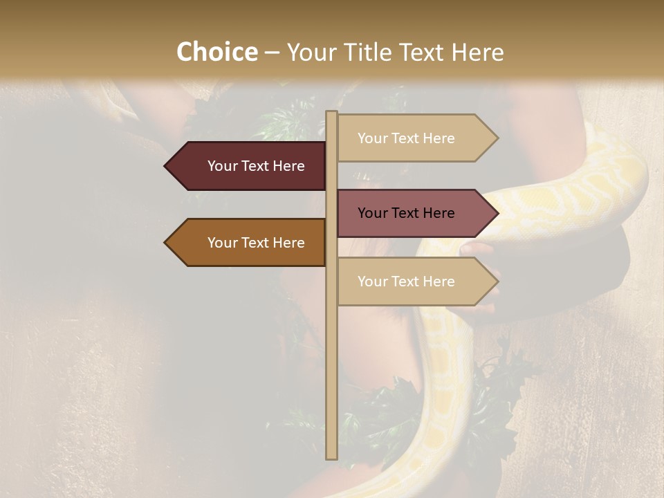 Posing Green Albino PowerPoint Template