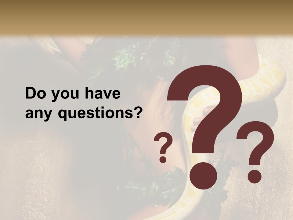 Posing Green Albino PowerPoint Template