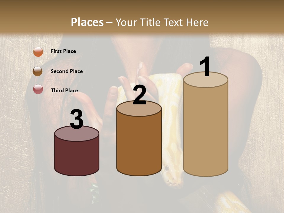 Albino Model Woman PowerPoint Template