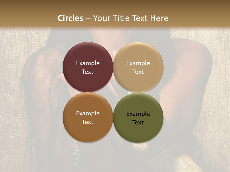 Albino Model Woman PowerPoint Template