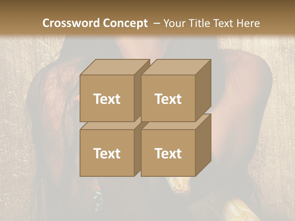 Albino Model Woman PowerPoint Template