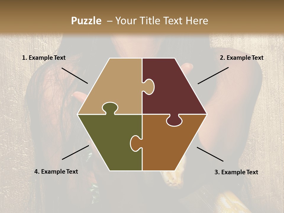 Albino Model Woman PowerPoint Template