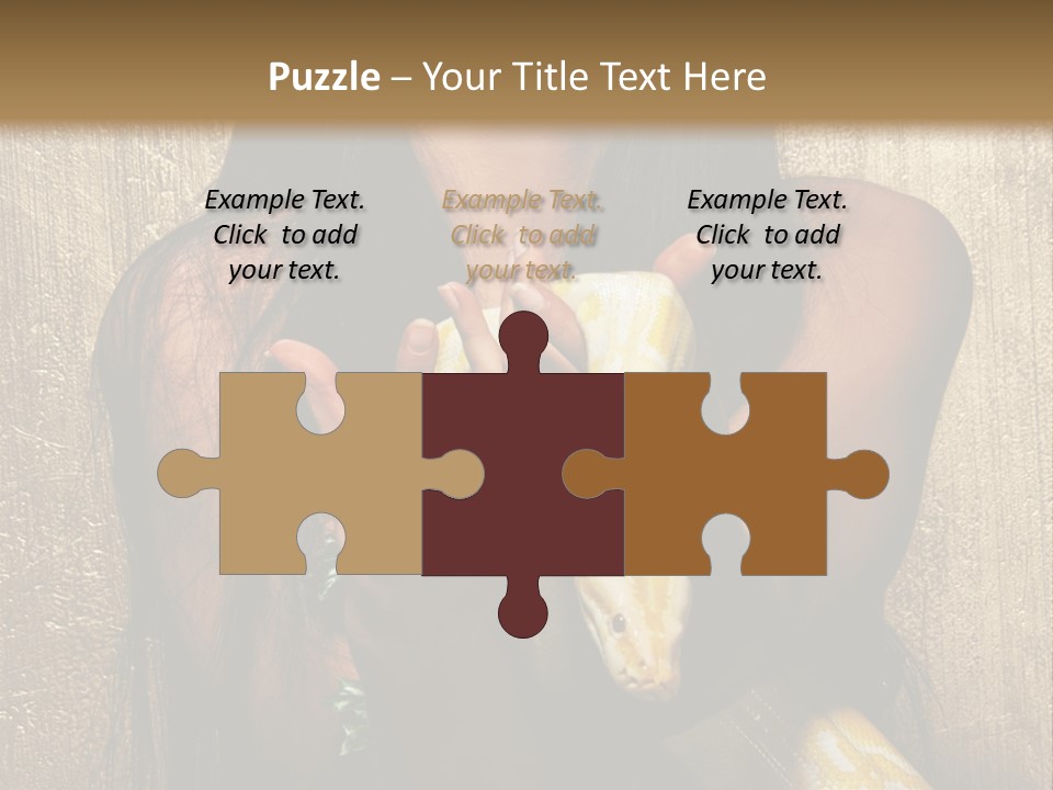 Albino Model Woman PowerPoint Template