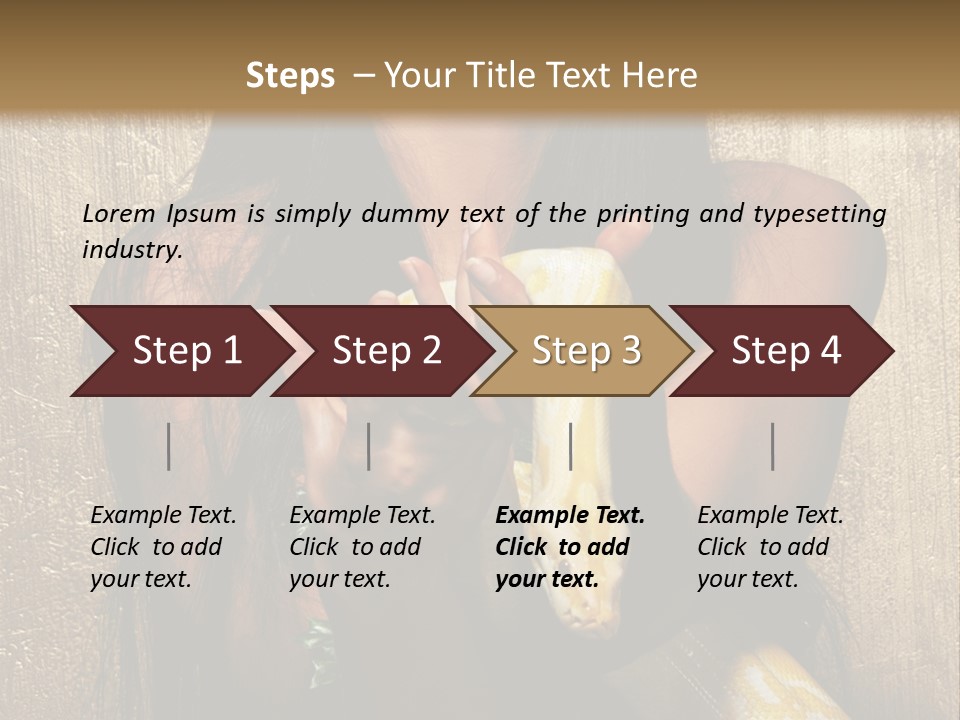 Albino Model Woman PowerPoint Template