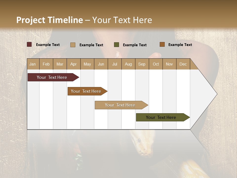 Albino Model Woman PowerPoint Template