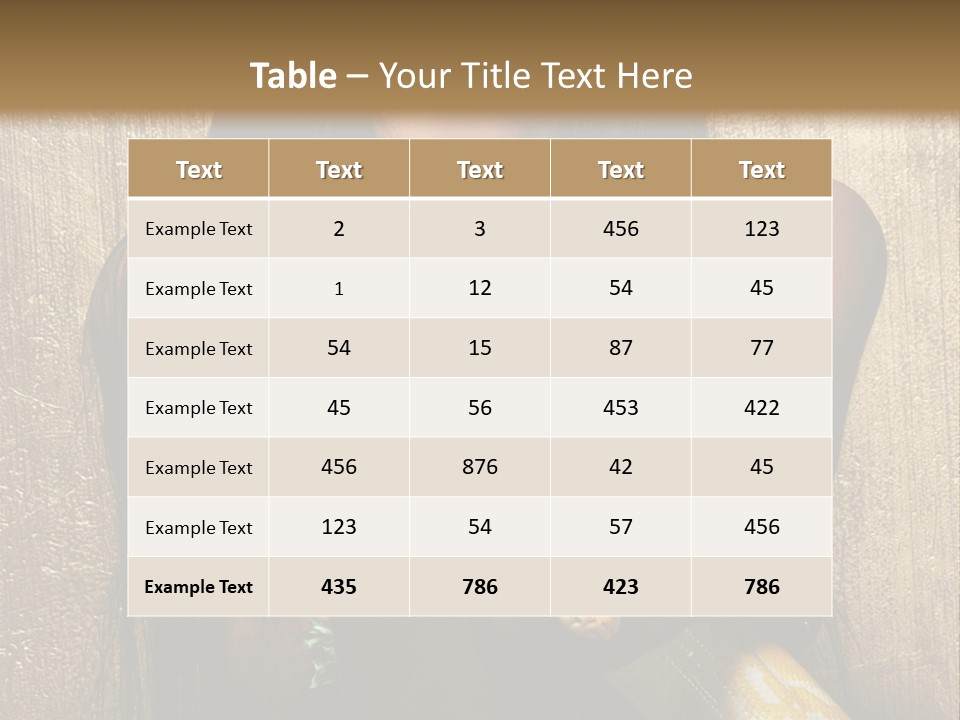 Albino Model Woman PowerPoint Template