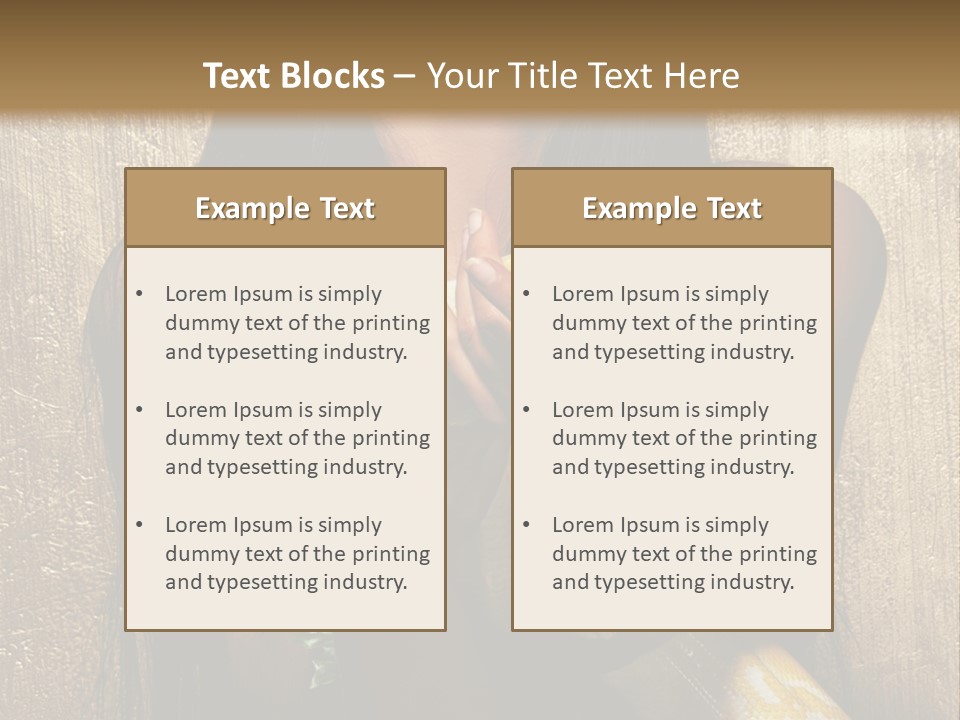 Albino Model Woman PowerPoint Template