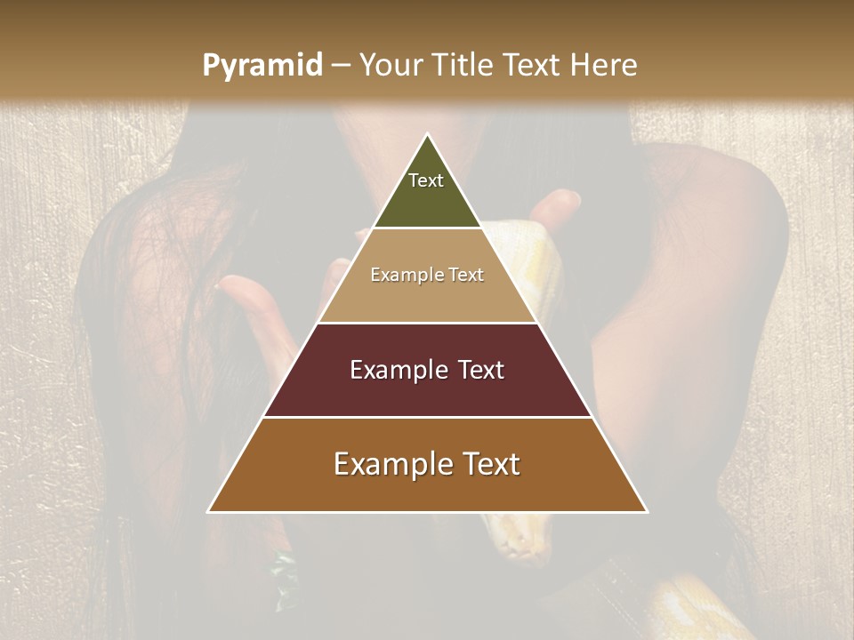 Albino Model Woman PowerPoint Template