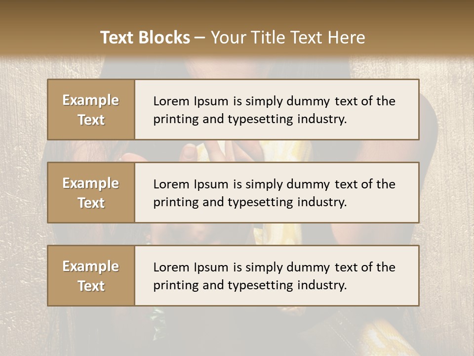 Albino Model Woman PowerPoint Template